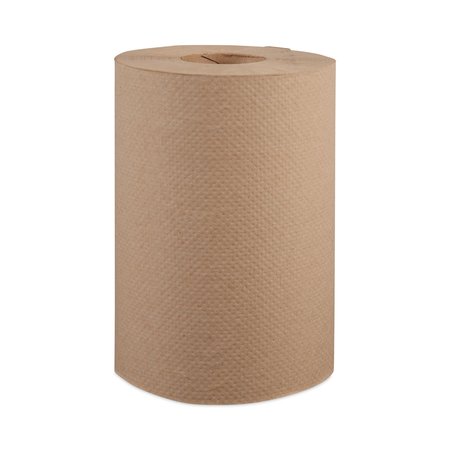 WINDSOFT SKILCRAFT Hardwound Paper Towels, 1 Ply, Continuous Roll Sheets, 350 ft, Brown, 12 PK WIN 108